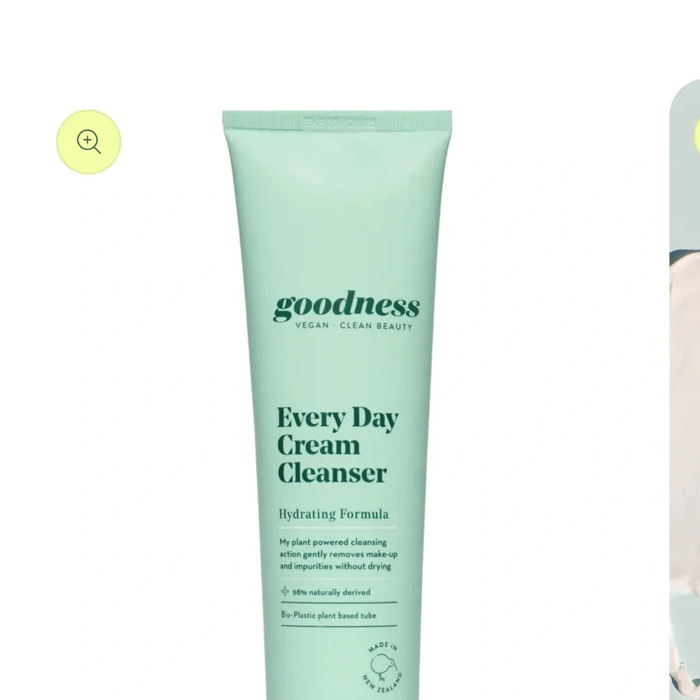 Goodness vegan clean beauty every day cream cleanser